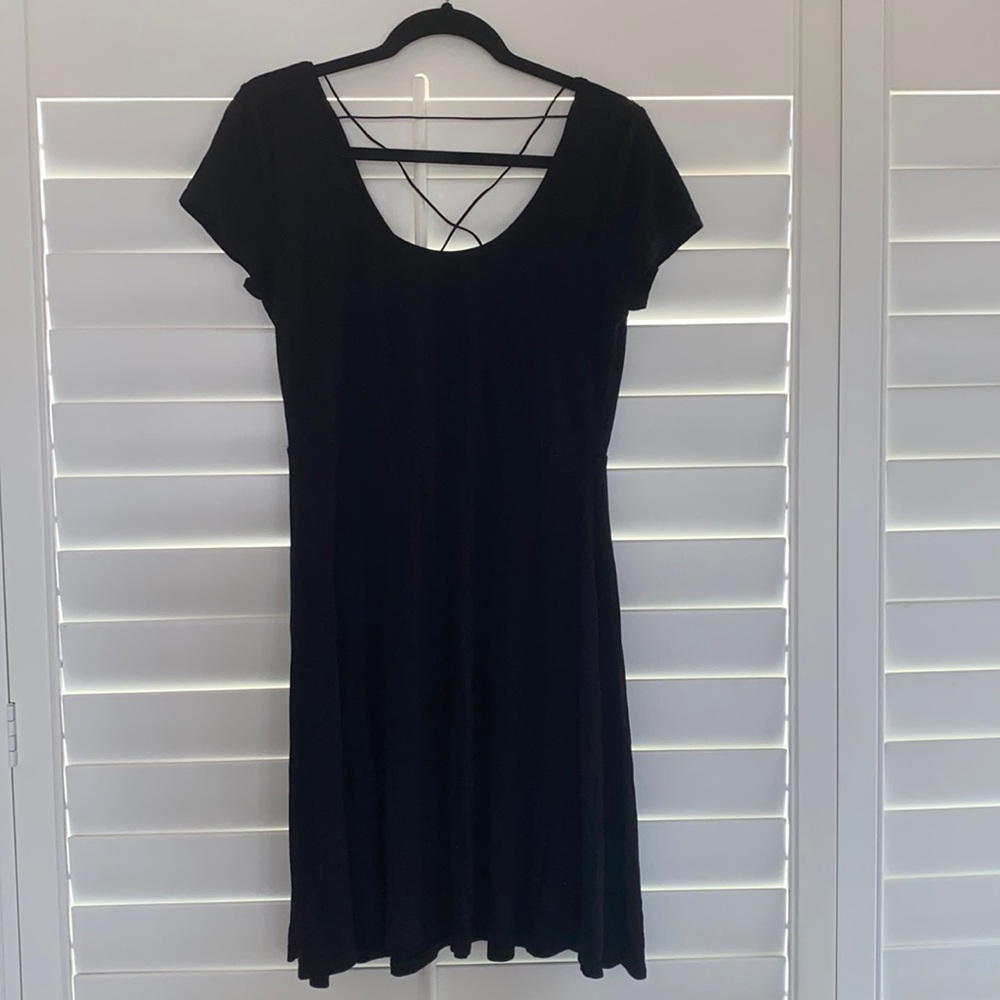 Black mini dress